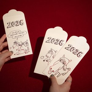 Set 12 Lì Xì Ép Kim Luxury Ếch Ộp x GIG Tết 2026 | Collection "Hí Hí"